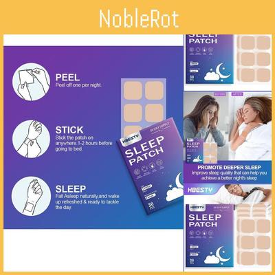 Hbesty Травяные пластыри для сна 30 штук Расслабляющая формула для снятия стресса и спокойного сна