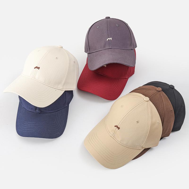Summer hat women's enlarged and deepened simple baseball cap outdoor travel sunshade cap showing face small sunscreen cap