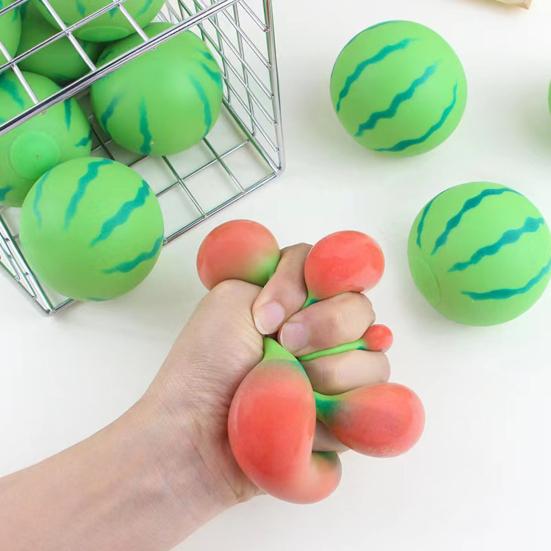 Имитация Арбуза Игрушка-антистресс Фрукт Щипок Сенсорная игрушка Дети Взрослые Мягкий ТПР Стресс-мячик Успокаивающая Игрушка-непоседа