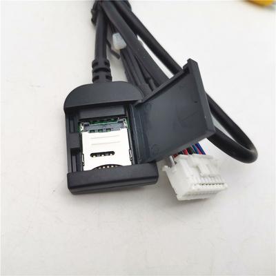 Автомобильное стерео радио, 20-контактный разъем RCA, выход AUX, жгут проводов, разъем-адаптер, кабель сабвуфера со слотом для SIM-карты 4G