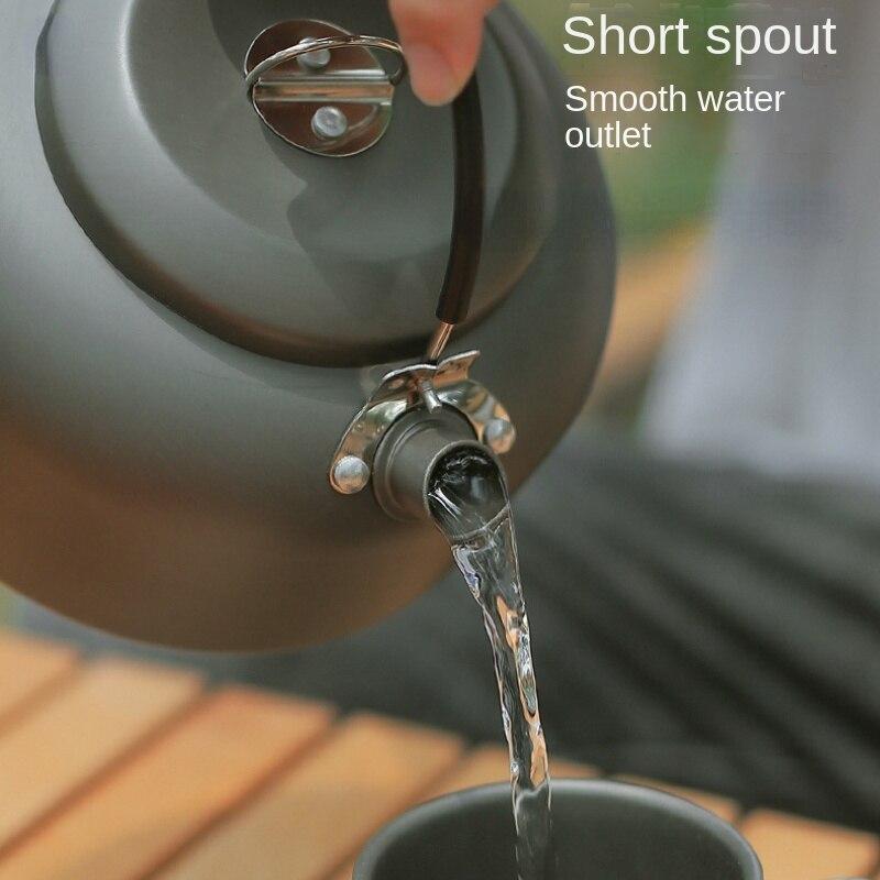 Чайник для кемпинга на открытом воздухе, бытовой чайник для чая 1,4 л, большой чайник для кемпинга, портативный алюминиевый чайник для кемпинга 0,8 л