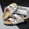 Luxury Designer 2024 Top Outdoor Cork Slippers Men's and Women's Breathable Sandals Leather Shoes Men's Slippers Beach Sandals