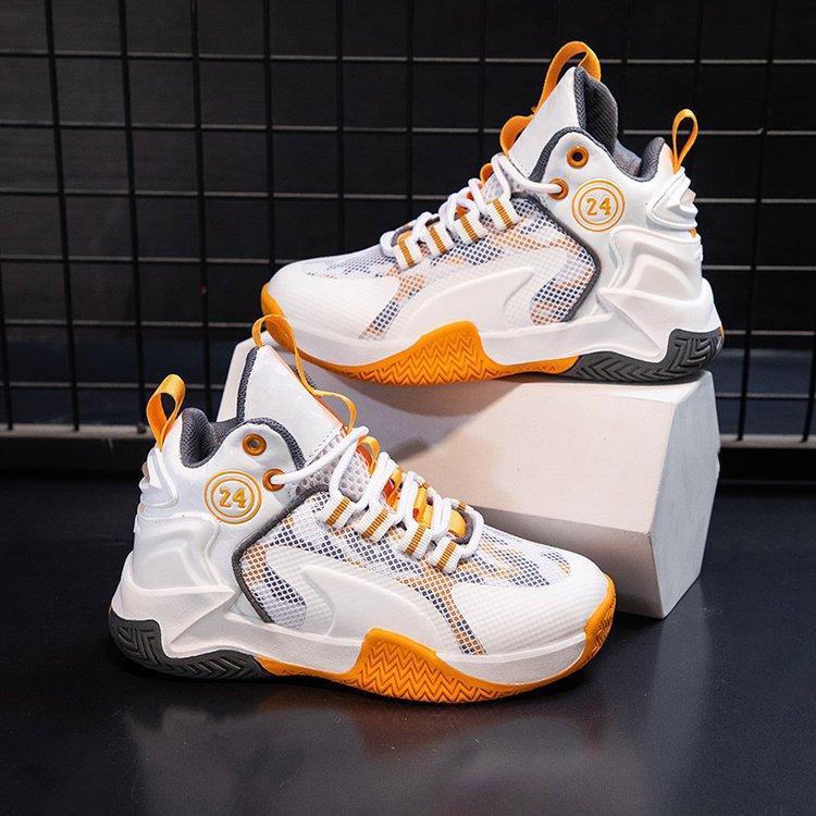 Детская баскетбольная обувь. Весенние и летние кроссовки для мальчиков. Нескользящая обувь для бега. Обувь с сеткой.