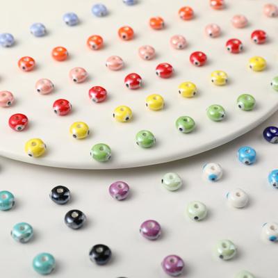 Керамические бусины 5x8 мм с глазурью для глаз для изготовления украшений своими руками: Ожерелья, Браслеты, Серьги, Аксессуары ручной работы