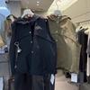 Женский безрукавный жилет с капюшоном - Ретро корейский стиль с подплечниками, Приталенный крой, Осень 2024.