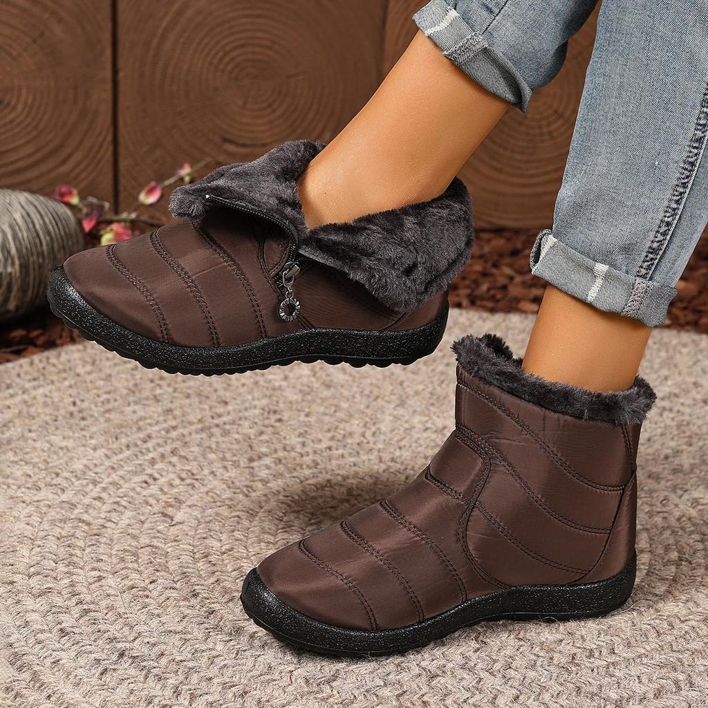 Fashion Women's Boots 2025 New Winter Boots Fur Winter Shoes For Women Ankle Boots Snow Super Warm Low Heels Botas Mujer Winter Footwear