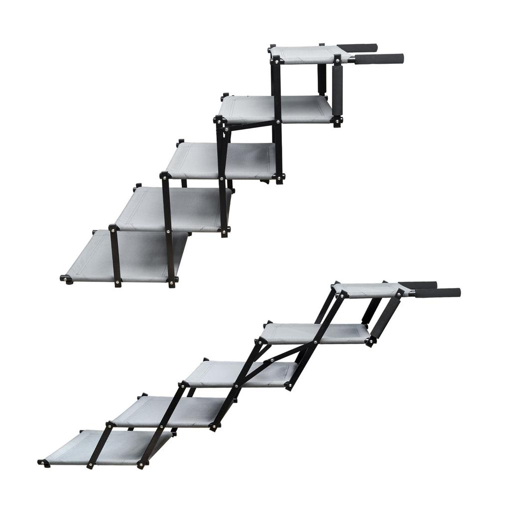 Dog Car Steps Foldable Pet Stairs Portable Dog Ramps for Cars and SUV High Beds Trucks