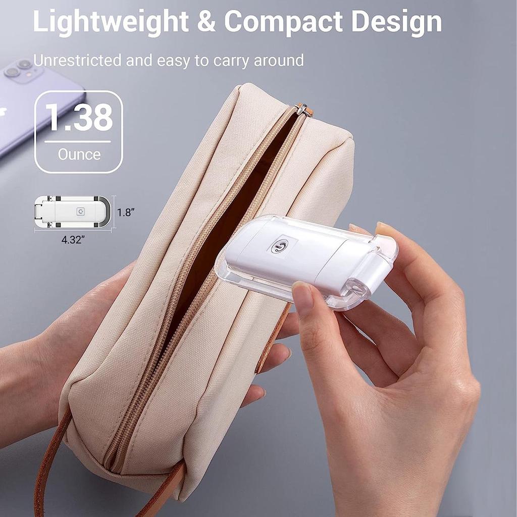 USB Rechargeable Reading Light Clip-On, Adjustable Portable Bookmark Light