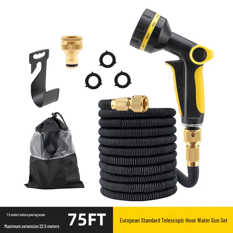 Midsummer 2200D TPE Retractable Magic Hose for Car Wash and Garden Watering with Spray Gun