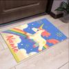 Custom Name Unicorn Printed Carpet,Rug for Office Chair Living Room Bedroom Kitchen Room Decor Gifts.