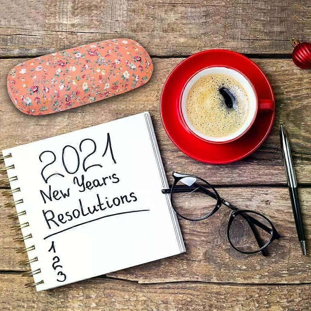 pieces floral glasses case for women, portable flower glasses case box, fabric hard shell glasses cases, glasses case aesthetic made of floral fabric