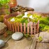 90x5cm Mini Fairy Garden Fence Natural Wood DIY Wooden Fence  Dollhouse Decoration