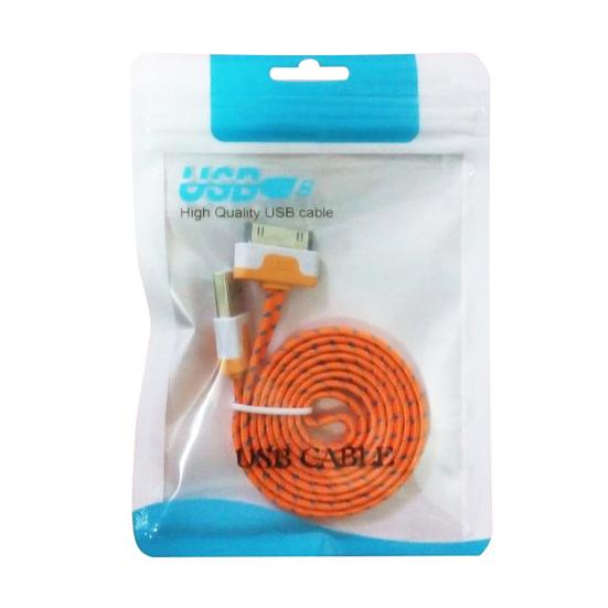 100 шт. пластиковый закрывающийся USB-кабель для передачи данных, упаковочная сумка с отверстием для подвешивания