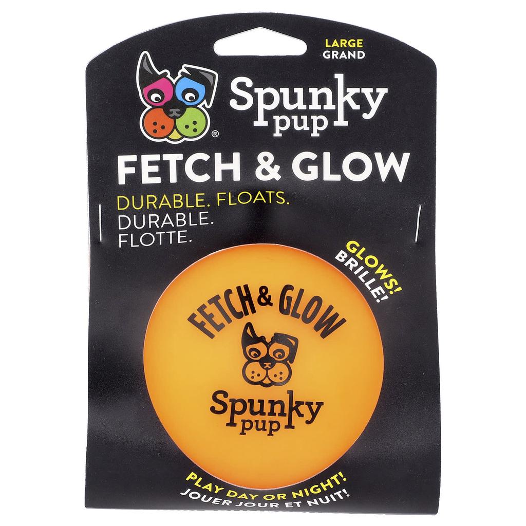Spunky Pup Fetch & Glow, Ball, Large, 1 Toy