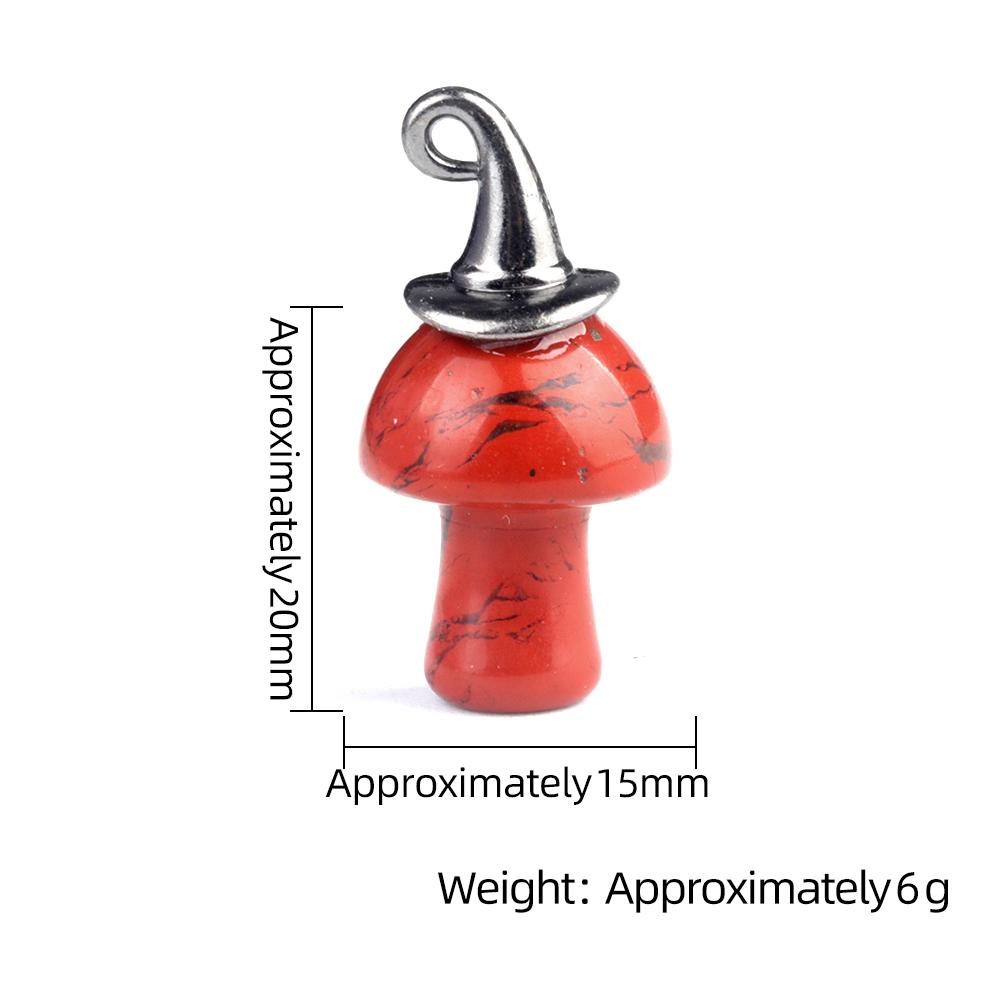 Хэллоуин Ведьмы Шляпа Натуральный Хрустальный Камень Гриб Подвеска Богемные Драгоценные Камни Подвески для Ожерелья Женщины Мужчины Изготовление Ювелирных Изделий Снова в Школу Ремесло