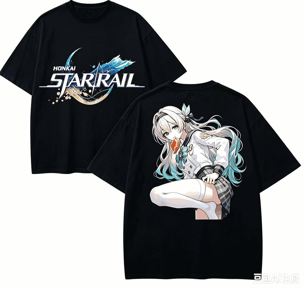 Honkai Star Rail Anime Lover Tshirt Harajuku Cotton New Model High Street Unisex and Unisex Short Sleeves High Quality T Shirt