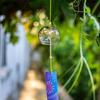 1PC Wind Bell Japan Wind Chimes Handmade Glass Furin Spa Kitchen Office Decor Japanese Room Decor For Home Decoration Party