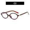 Anti-Blue Light Eyeglasses Eye Protection Oval Small Frame Retro Female Korean Plain Glasses Ladies Optical Spectacle Eyeglass