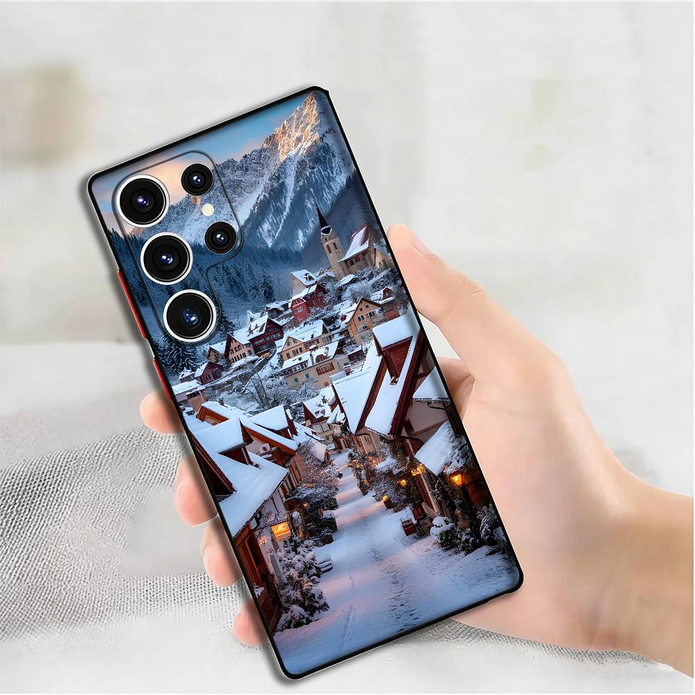 Красивый пейзаж Исландии Чехол для телефона Для Samsung S24,25,23,22,21,20 Plus Ultra 5G Lite Ударопрочный Чехол