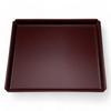 Square Mokko Tray Shaku X 2 with a Black Lacquerware Made In Japan J-kitchens (2 Cm) Bishamon-style Base, 36cm, (ABS Resin),