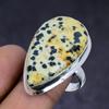 Dalmation Jasper Gemstone 925 Sterling Silver Jewelry Ring Size 9