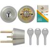 GOAL Key TX Replacement V18 Dimple Cylinder Lock Replace by Yourself 3 Keys Silver Replacement Instructions Included TXK TD TG TGG TDD GD GK GCY-237