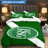 3PCS Saint Gall Green And White Heritage Bedding Set 2D Printing (Includes 1 Duvet Cover + 2 Pillowcases Coreless), Bedroom decor,Fan gift