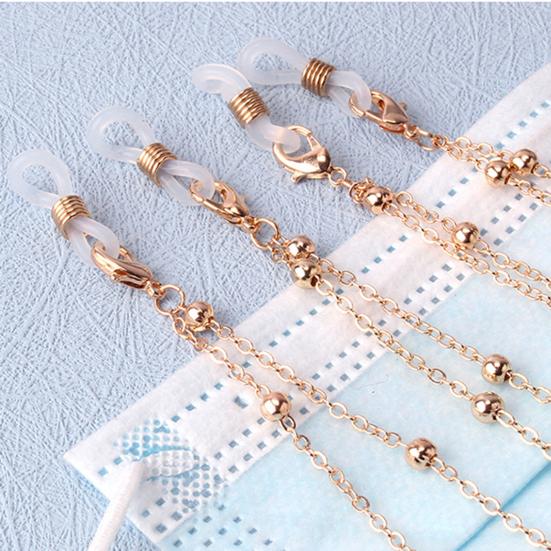 Eyewear Chain Nice-looking Simple Style Lightweight Eyeglass Chain Lady Glasses Lanyard with Butterfly Decor Glasses Chain Daily Wear