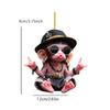 Arrive Acrylic Monkey Pendant Personalized Decor Pendant Christmas Monkey Pendant Car Cartoon Xmas Tree Acrylic Ornament