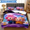 Labu-bu Friends Adventure 3pcs K-pop music group Bedding set,Ideal for Bedroom, Dormitory,Including Duvet Cover And 2pcs Pillowcases,Fan gifts
