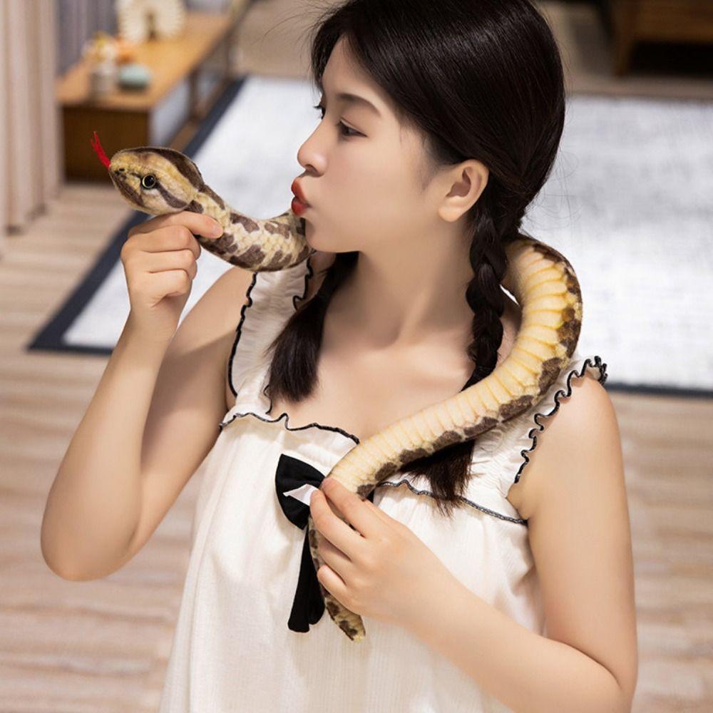 Fake Anaconda Simulated Snake Plush Toy Little Snake Snake Stuffed Plush Doll Mischievous