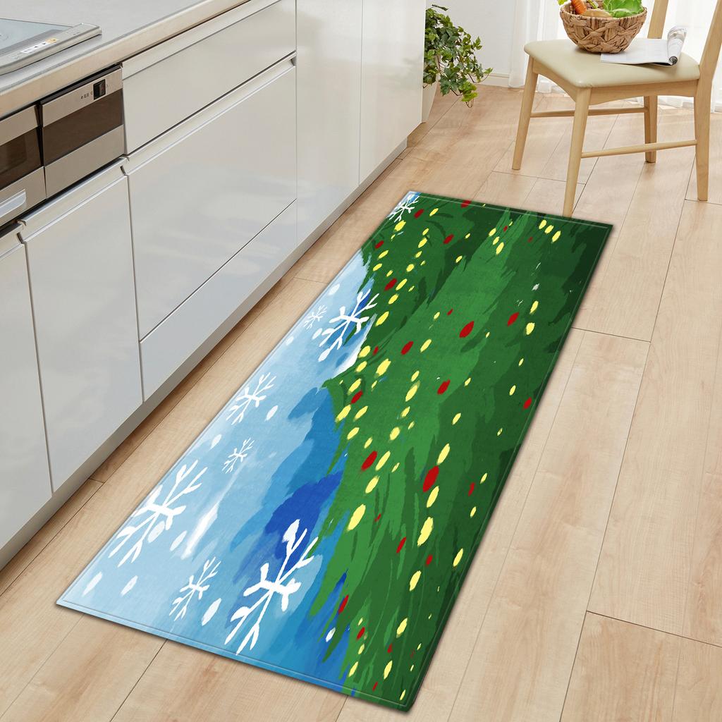 Christmas Kitchen Sand Carpet Doormat Long Floor Mat