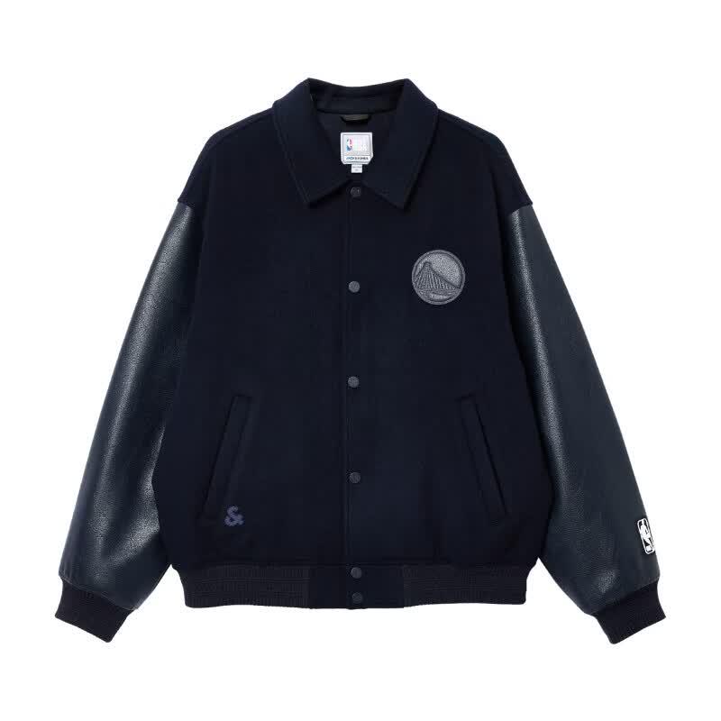 Мужское пальто Jack & Jones из смесовой шерсти с лацканами, коллаборация с НБА