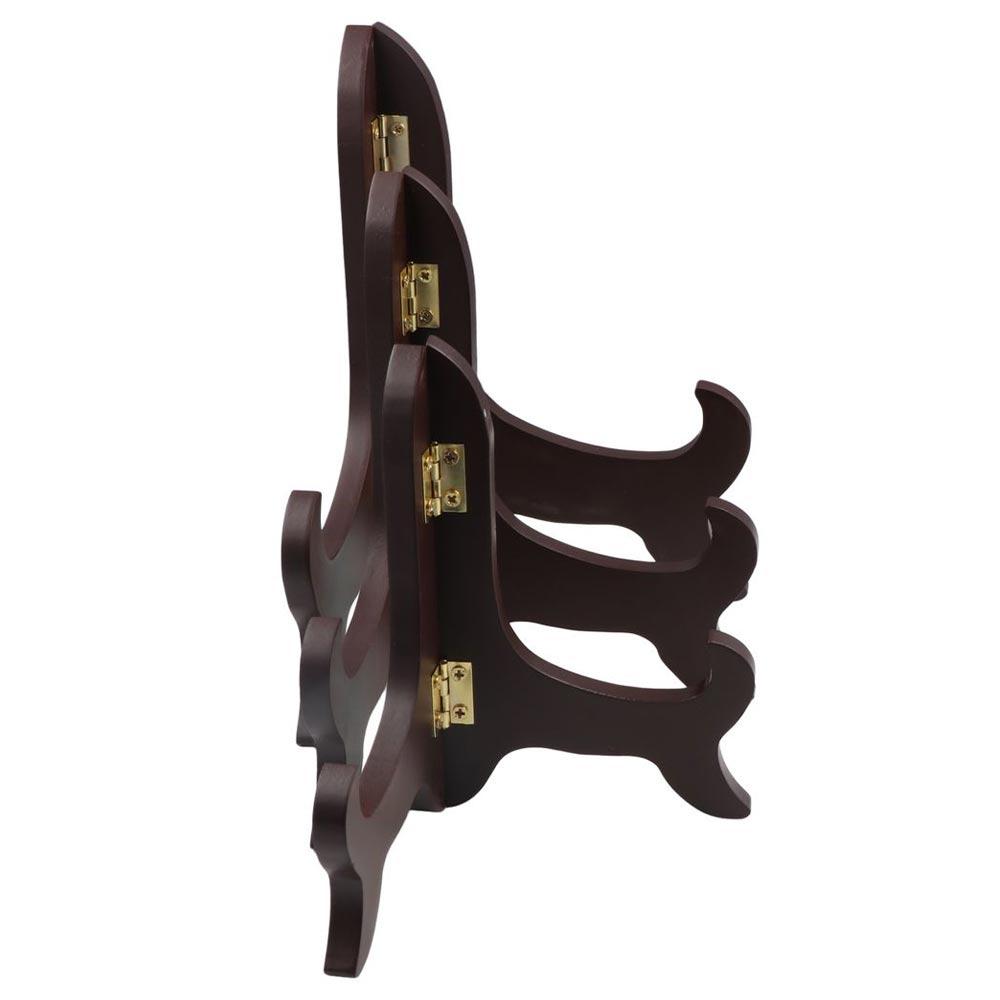 High End Book Home Decor Photo Wooden Bracket Plate Holder Picture Frame Holder Display Stand