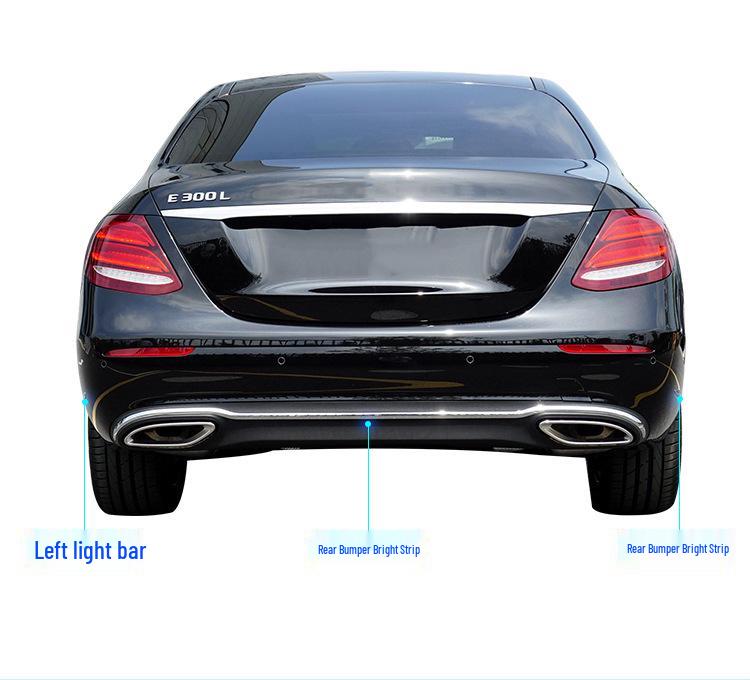 Декоративные накладки на бампер и двери Mercedes-Benz E-Class: Защита от столкновений для E200L, E300L, E320L