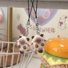 Siamese Cat Pendant Keychain: Cute Cartoon Style Bag Charm Ornament