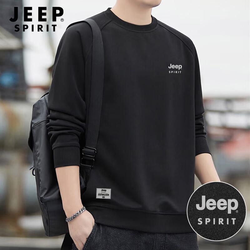 Мужской пуловер с круглым вырезом и длинным рукавом JEEP SPIRIT