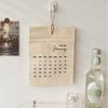 1 шт. с бахромой Корейский стиль Тканевый календарь 2025 г. Индивидуальный Стильный 2025 Тканевый Настенный Хлопковая ткань