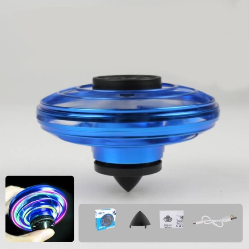 Customizable Led Glowing Ufo Fidget Spinner For Kids Stress Relief