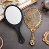 New Hot Makeup Mirrors Standing Makeup Vanity Mirror Oval-Shape Handheld Mirror Vintage