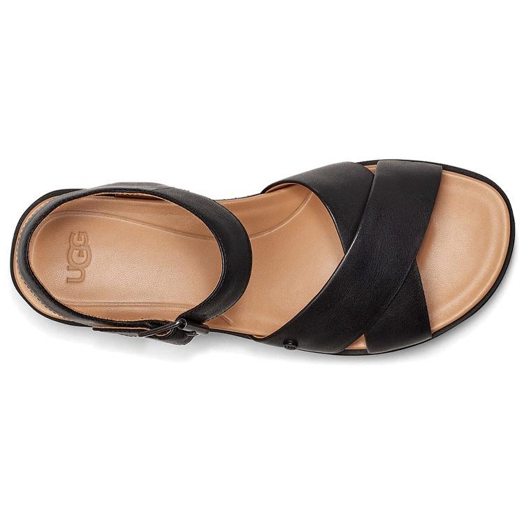 (WMNS) Сандалии UGG Zoie Сандалии Черный Коричневый Женские 1116372-BLK