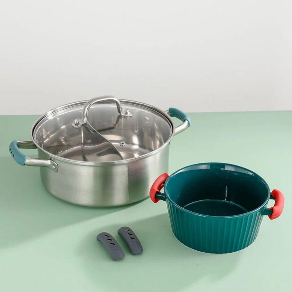 Heat Resistant Pot Ear Cover Wear Resistance Pot Ear Clip Pot Pan Lids Pot Handle Cover Home
