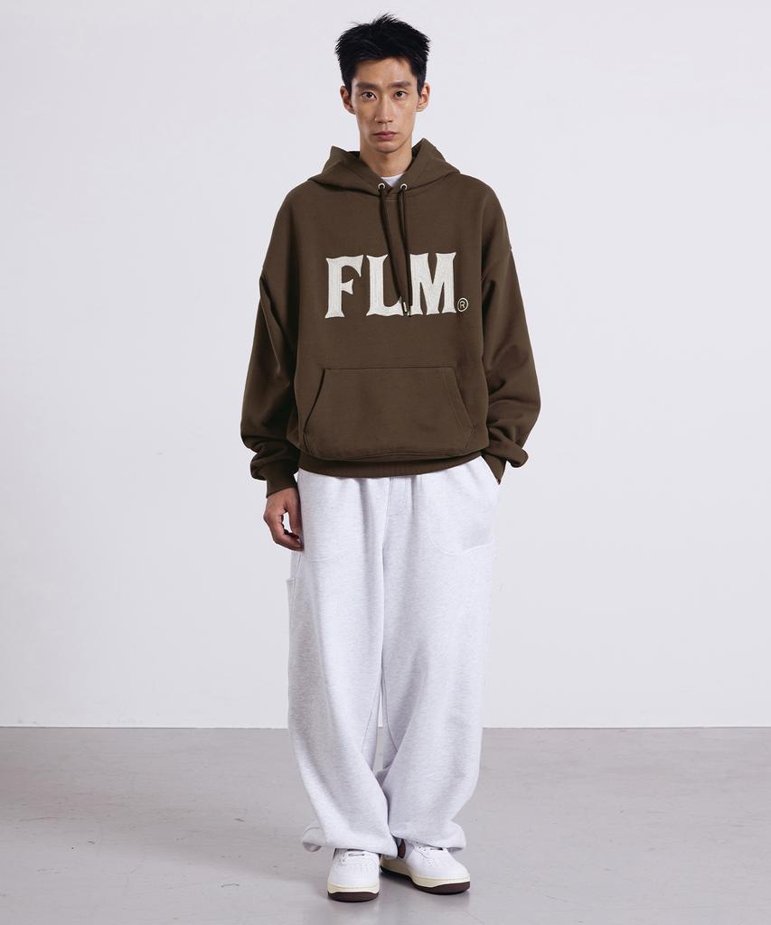 Худи с логотипом Flm Stitch - Черный