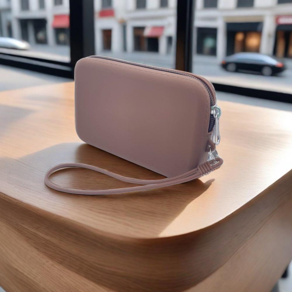 Кошелек для монет большой вместимости однотонный, сумка для канцелярских принадлежностей, портативная сумка для хранения помады, для женщин