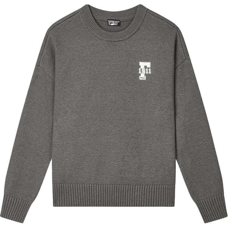 New FILA ORIGINALE Knitwear Men's Ribbed Heather Gray F51M449401F-MG