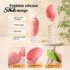 Travel Pet Water Bottle Adapter Dog Adapter, Silicone Foldable Drinking Cup, Portable Feeder, Leak-Proof Dispenser for Standard Bottles Bowl