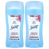 Ph Balanced, Clear Solid Antiperspirant/Deodorant, Powder Fresh, Twin Pack, 73G(2.6Oz) Each