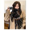 Scarf Winter New Collection Autumn/Winter Atmosphere Plaid Fringe For Couples, Warm And Student High-End Style Scarf