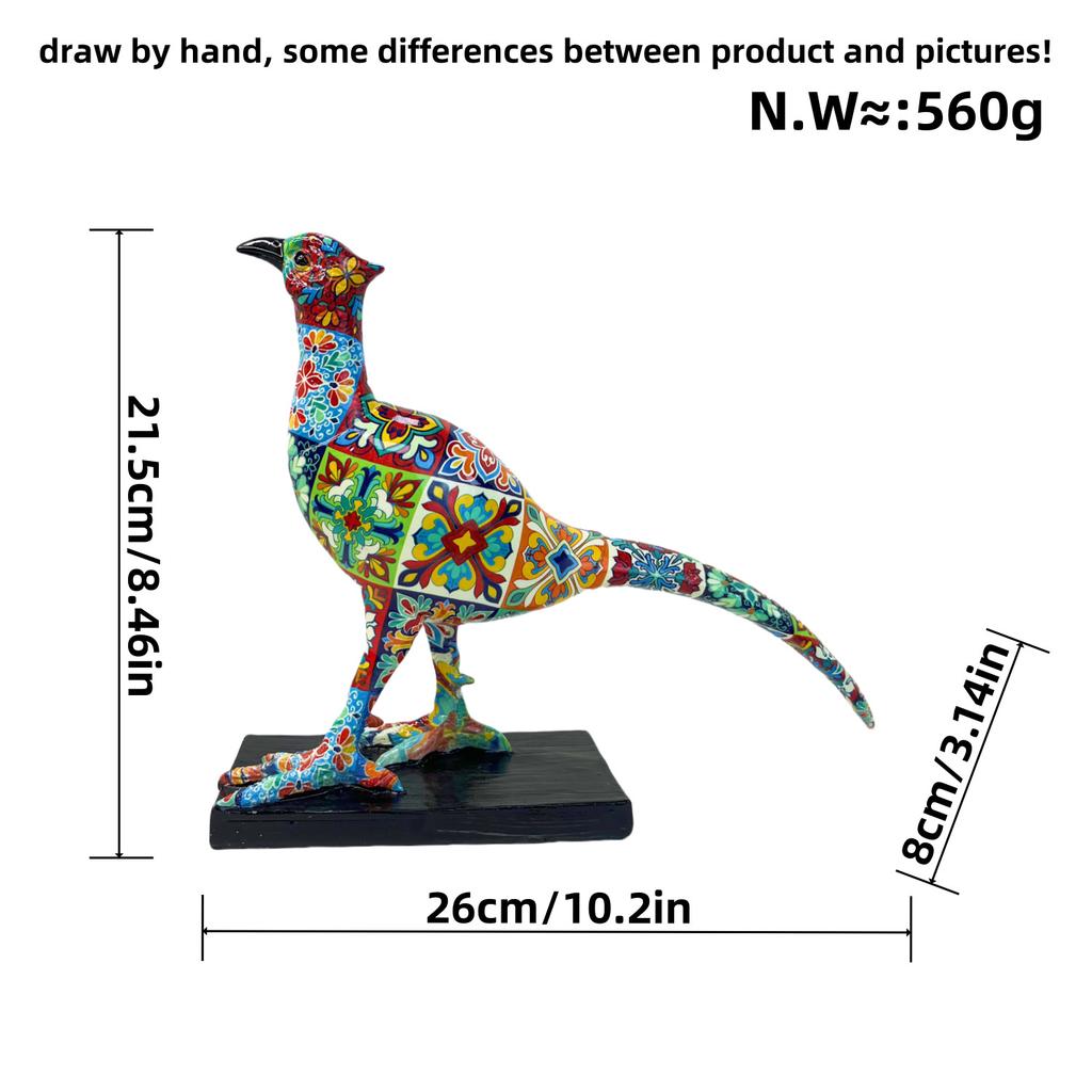 Простые скандинавские длиннохвостые птицы, переносимые водой, смоляные украшения для поделок, дома, гостиной, офиса, выставочного зала, украшения