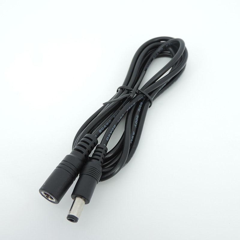 20awg 1m/2/3/5m DC Male to Female Кабель питания Разъем для подключения удлинителя 5.5x2.1mm Для камеры видеонаблюдения
